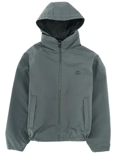 Gucci Jacket With Logo In Gray