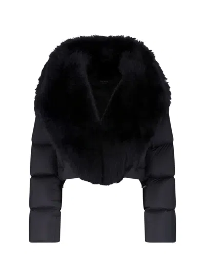 Gucci Jacket With Shearling In Black