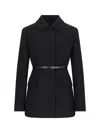 Gucci Wool Crêpe Jacket In Black  