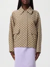 Gucci Jackets Adjustable Hem Buttoned Cuffs Front Pockets In Brown