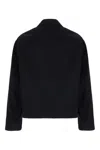 Gucci Signature Web Embossed Gabardine Jacket In Blue