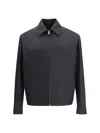 Gucci Twill Jacket With Web Detail In Black