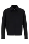 Gucci Twill Jacket With Web Detail In Black
