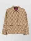 Gucci Jackets Adjustable Hem Buttoned Cuffs Front Pockets In Neutral
