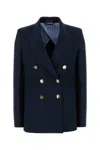 Gucci Cotton Double-breasted Blazer In Blue