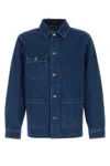 Gucci Collared Button In Blue