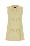 Gucci Women Viscose Vest With Maxi Buttons In Brown