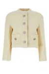 Gucci Women's Ivory Wool Blend Blazer In White