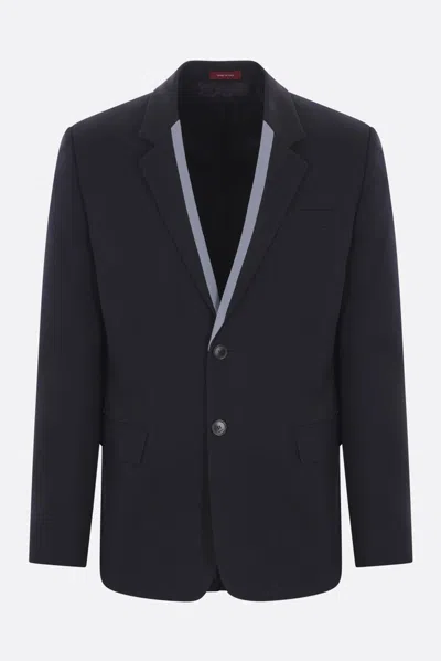 Gucci Wool Blazer With Chest Welt Pocket In Blue