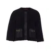 Gucci Shearling Jacket With Horsebit Details In Black
