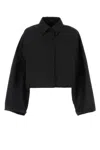 Gucci Black Stretch Polyester Jacket In Black