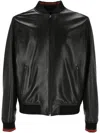 Gucci Nappa And Knit Bomber In Black