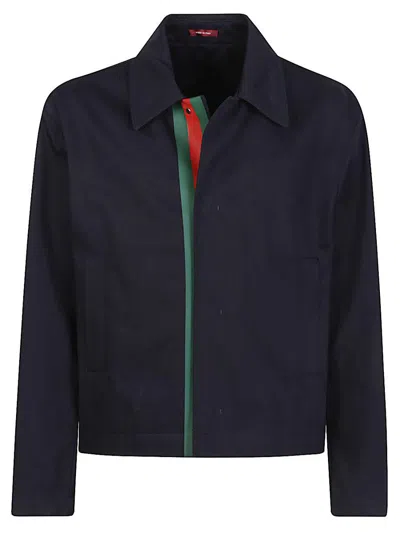 Gucci Blue Cotton Jackets