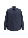 Gucci Men Cotton Jacket With Embroidery In Blue