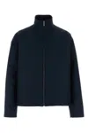 Gucci Embroidered-logo Jacket In Blue