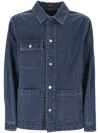 Gucci Collared Button In Blue/mix