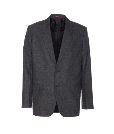 Gucci Single Breasted Jacket Notch Lapel Long Sleeves In Multi