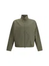 Gucci Mens Rusty Green Monogram-pattern Cotton-blend Blouson Jacket In Green