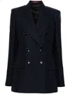 Gucci Gg Wool Blazer In Ink/mix