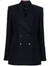 Gucci Gg Wool Blazer In Ink/mix