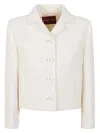 Gucci Wool And Silk Blazer With All-over Gg Motif