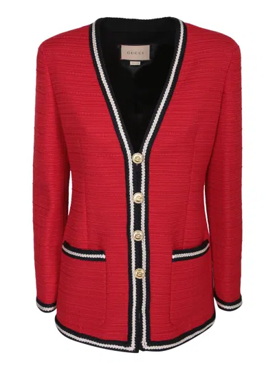 Gucci Jackets And Vests In Red