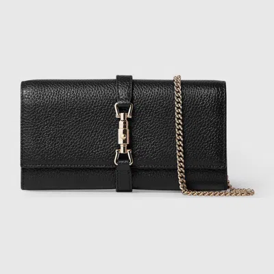 Gucci Jackie 1961 Chain Wallet In Black