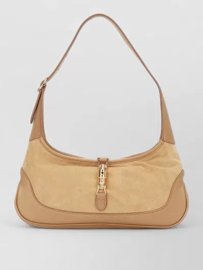 Gucci Jackie 1961 Clutch Bag Adjustable Strap In Nude