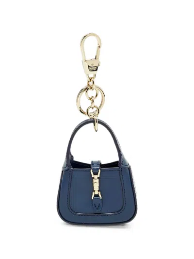 Pre-owned Gucci Jackie 1961 Key Chain In Blue