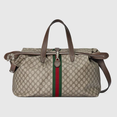 Gucci Jackie 1961 Large Duffle Bag In Beige