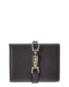Gucci Jackie 1961 Leather Card Case In Black