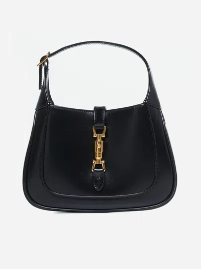 Gucci Jackie 1961 Leather Mini Hobo Bag In Black