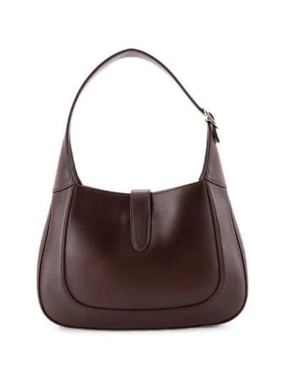 Pre-owned Gucci Jackie 1961 Leather Small Hobo Bag In Brown