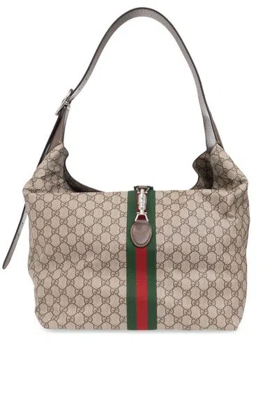 Gucci Jackie 1961 Medium Shoulder Bag In Beige