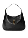 Gucci Women Jackie 1961 Medium Leather Shoulder Bag In Black