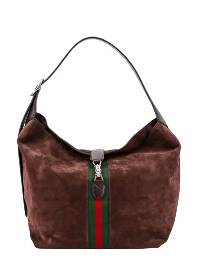 Gucci Jackie 1961 Medium Shoulder Bag In Brown
