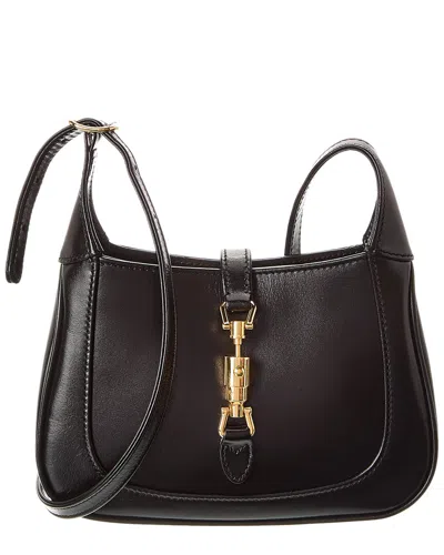 Gucci Jackie 1961 Mini Leather Hobo Bag In Black