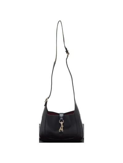 Pre-owned Gucci Jackie 1961 Small Black Leather Hobo