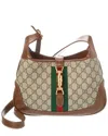 Gucci Jackie 1961 Small Gg Supreme Canvas & Leather Hobo Bag In Brown