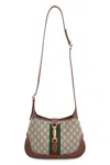 Gucci Jackie 1961 Mini Gg Supreme Canvas & Leather Shoulder Bag In Brown