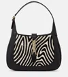 Gucci Jackie 1961 Small Zebra-print Shoulder Bag In Black