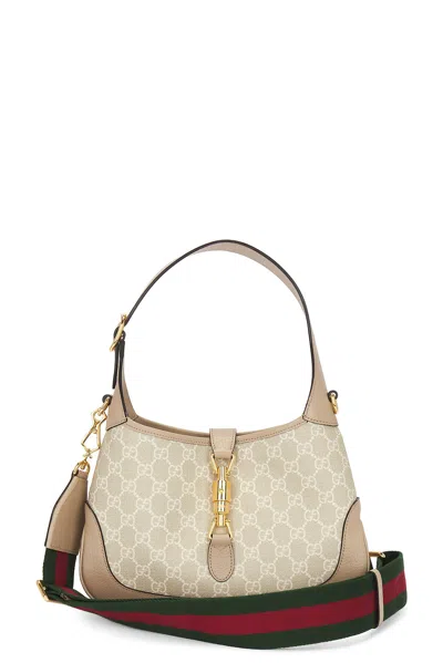 Pre-owned Gucci Jackie 2 Way Shoulder Bag In Ivory