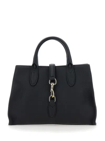 Gucci 'jackie' Black Handbag With Horsebit On The Front And Removable Shoulder Strap In Leather Woma In Multicolor