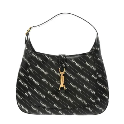 Gucci Jackie Black Leather Shoulder Bag ()