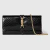 Gucci Jackie Brieftasche Aus Pythonleder Mit Kette In Black