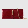 Gucci Jackie Brieftasche Aus Pythonleder Mit Kette In Black