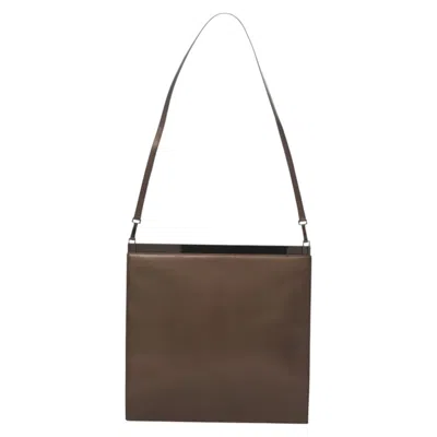 Pre-owned Gucci Jackie Brown Leather Shoulder Bag ()