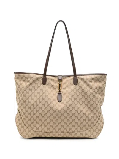 Gucci Jackie Large Tote Bag In Nude
