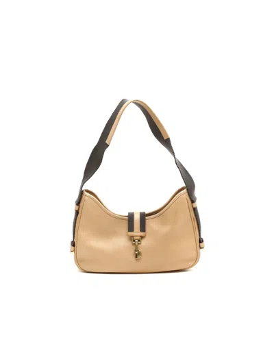 Gucci Jackie Leather Bag In Brown