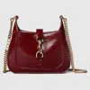 Gucci Jackie Notte Mini Leather Shoulder Bag In Bordeaux